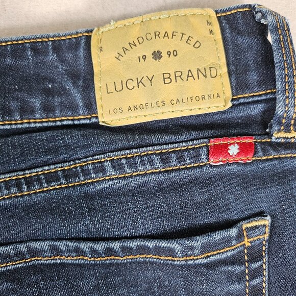 Lucky Brand Jeans Womens 8/29 Long Blue Denim Leyla Skinny Mid Rise - Picture 12 of 13